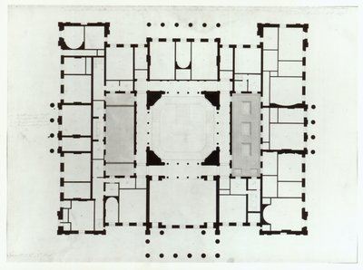 Plan of the Mezzanine floor, 1815 by Benjamin Dean Wyatt